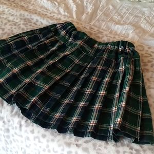 Plaid mini skirt